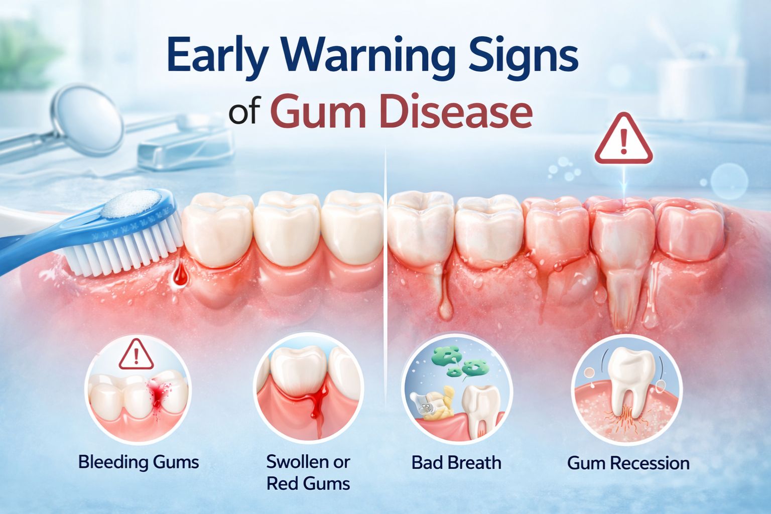 early signs of gum disease