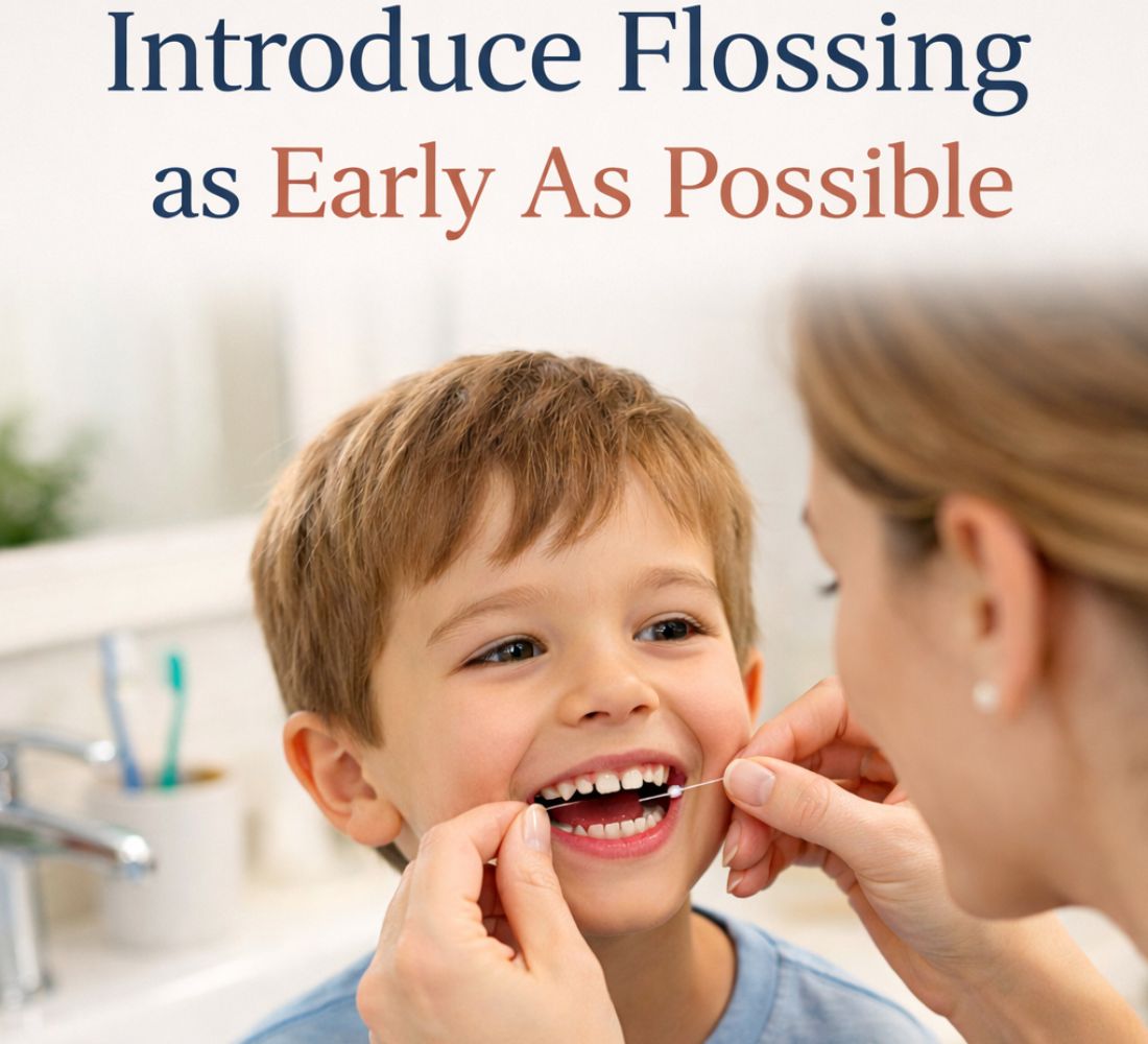 introduce flossing to your child as early as possible.