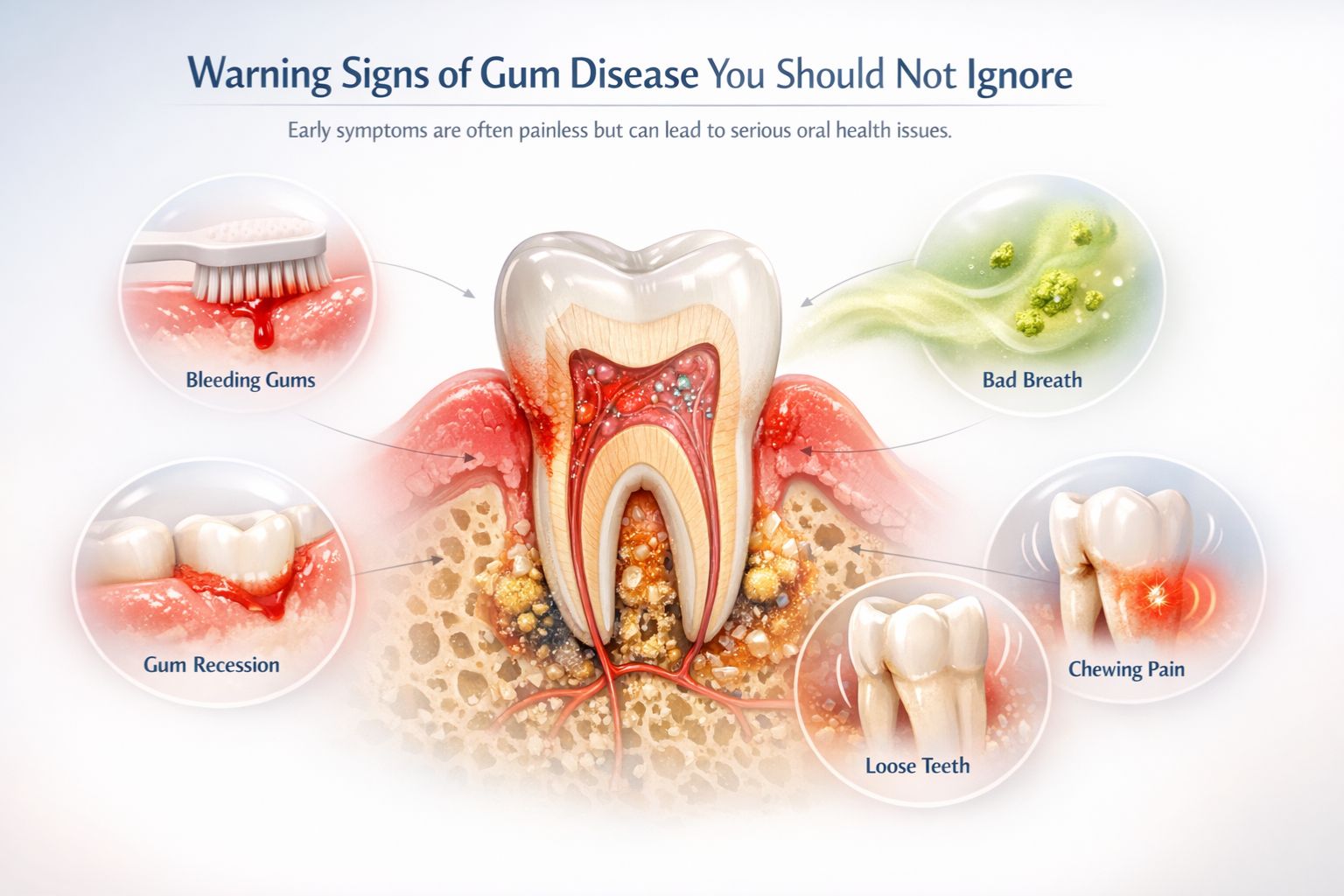 warning signs of gum disease